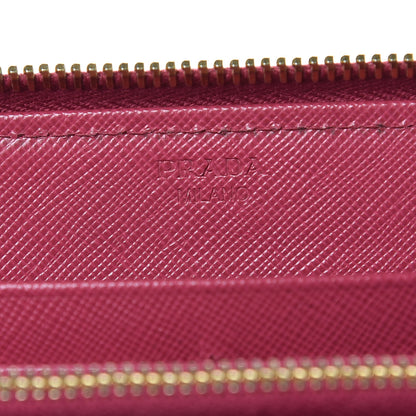 Prada Saffiano Colour Zip Around Wallet Peonia 6 of 12
