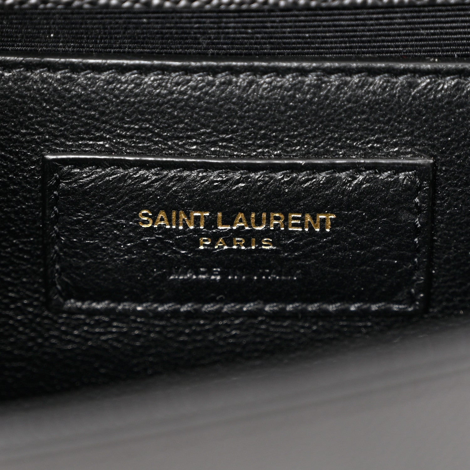 Saint Laurent Grain De Poudre Monogram Cassandre Clutch Black 6 of 7