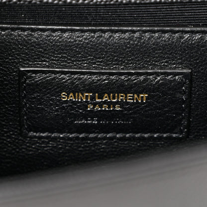 Saint Laurent Grain De Poudre Monogram Cassandre Clutch Black 6 of 7