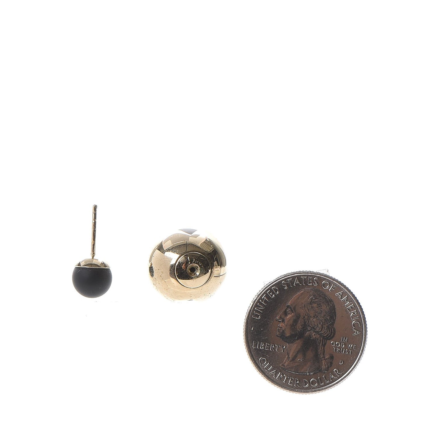 Rubber Lacquer Mise En Dior Tribal Earrings Matte Gold Black