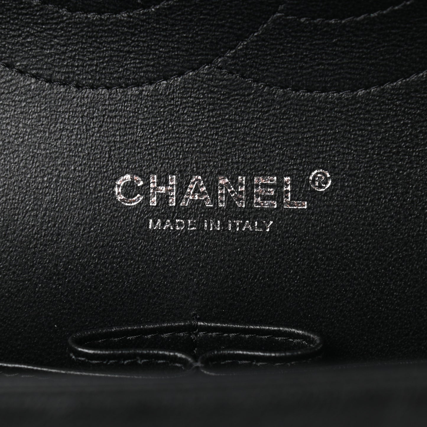 Crumpled Calfskin Quilted Jumbo Double Flap So Black