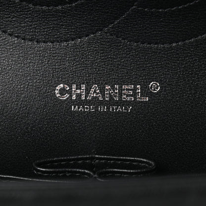Chanel Crumpled Calfskin Quilted Jumbo Double Flap So Black 6 of 10