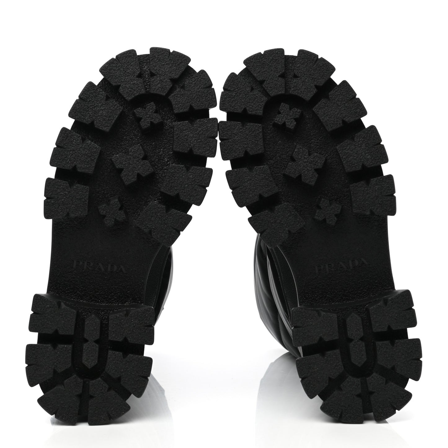 Re-Nylon Gabardine Rubber Triangle Logo Padded Monolith Drawcord 55mm Snow Boots 36 Black