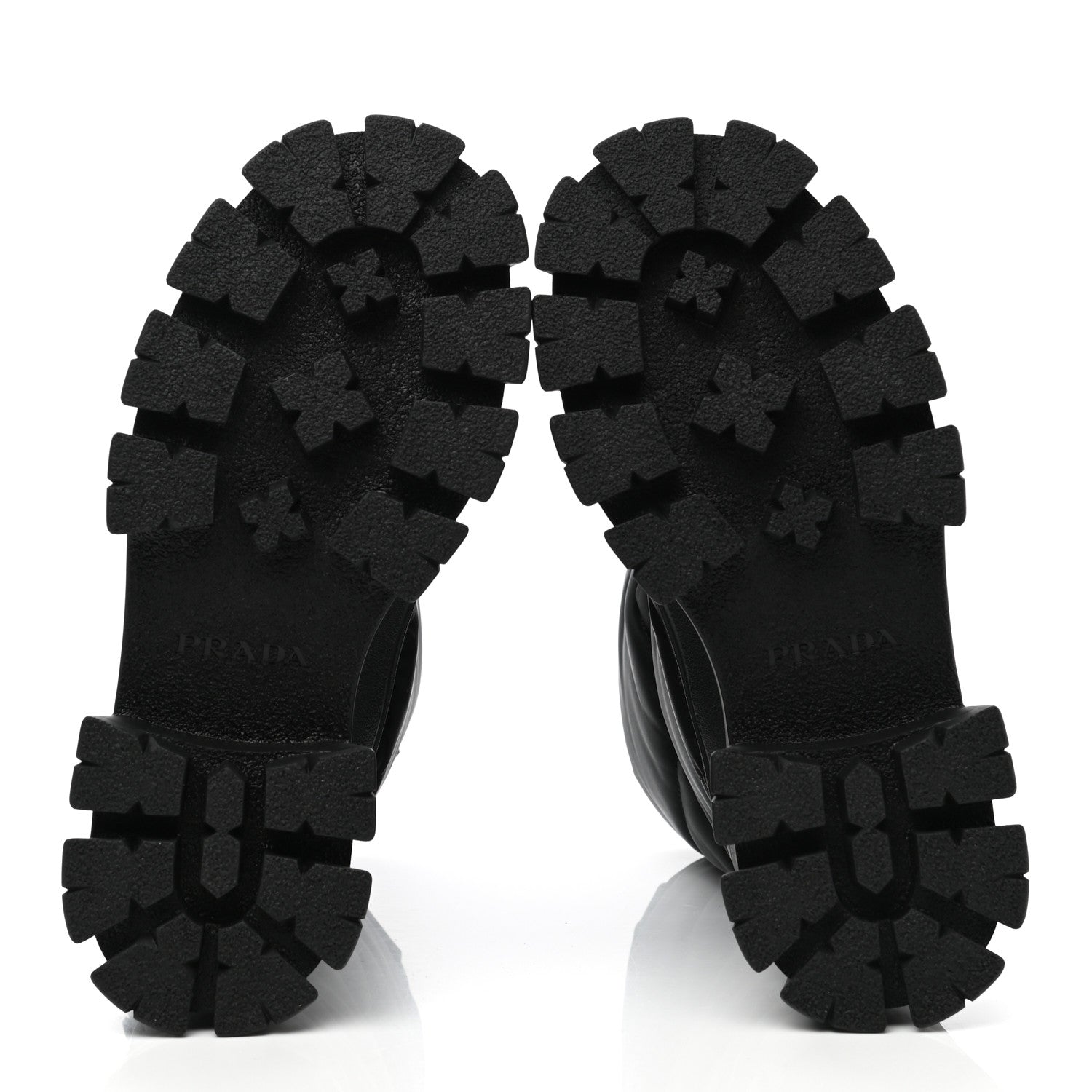 Prada Re-Nylon Gabardine Rubber Triangle Logo Padded Monolith Drawcord 55mm Snow Boots 36 Black 5 of 7