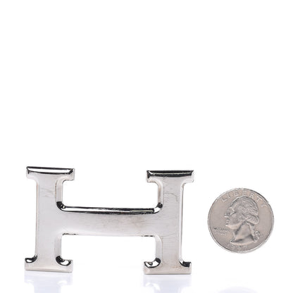 Hermes Polished Palladium 32mm H Belt Buckle Silver 2 of 5