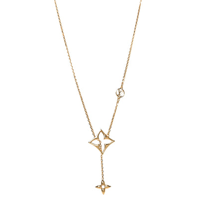 Louis Vuitton Metal LV Flowergram Necklace Gold 1 of 5