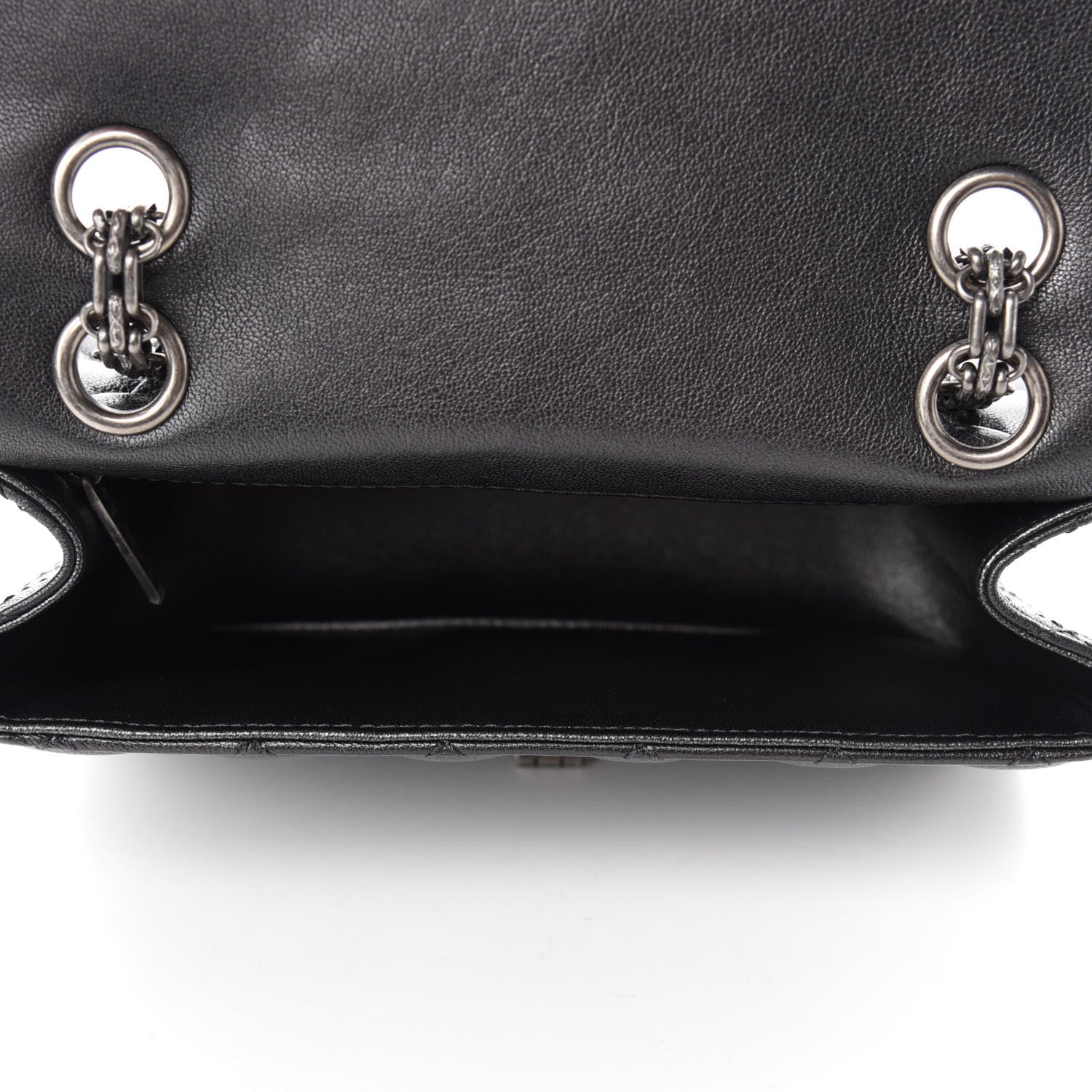 Chanel Goatskin Quilted 2.55 Reissue Mini Flap Dark Silver 5 of 11