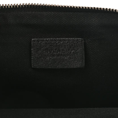 Givenchy Textured Coated Canvas Confetti Print Medium Antigona Zip Pouch Black 6 of 7