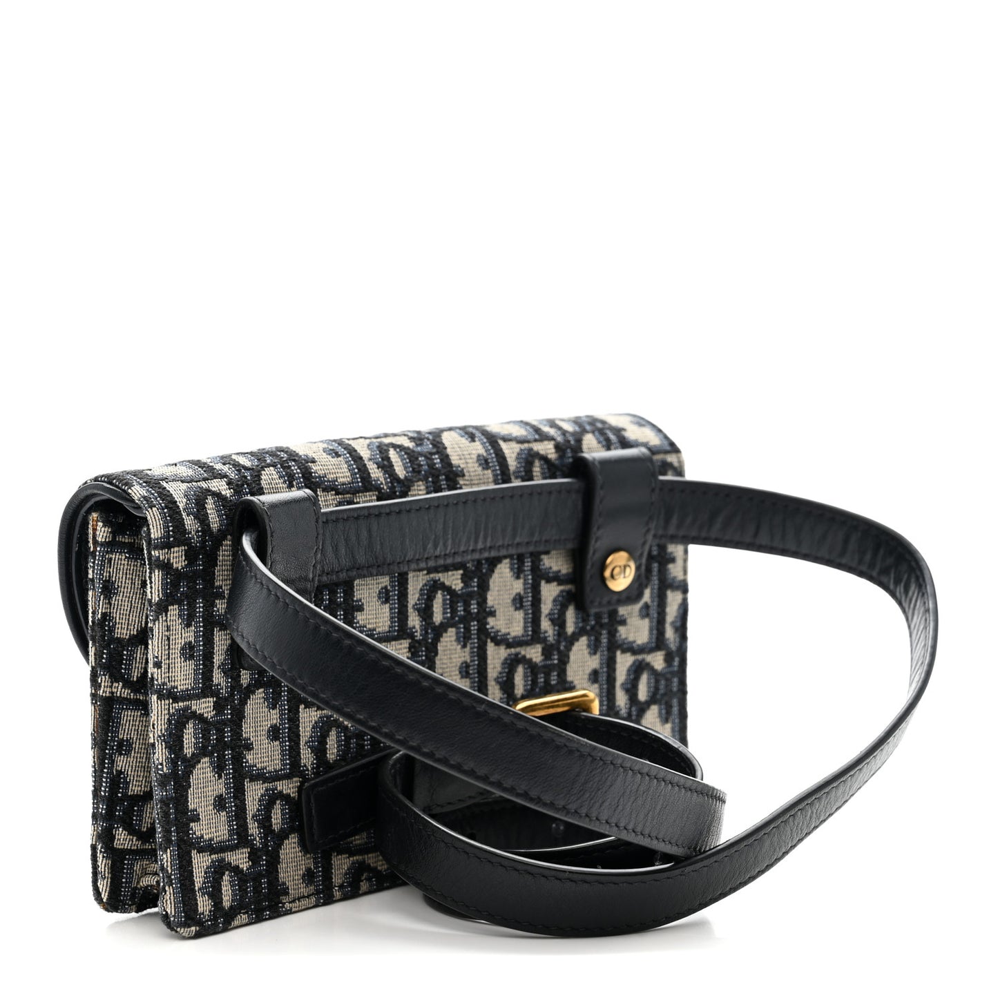 Oblique Saddle Belt Bag Blue