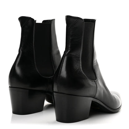 Saint Laurent Incrociato Muriel Vassili 60 Ankle Zip Boots 35 Black 5 of 10