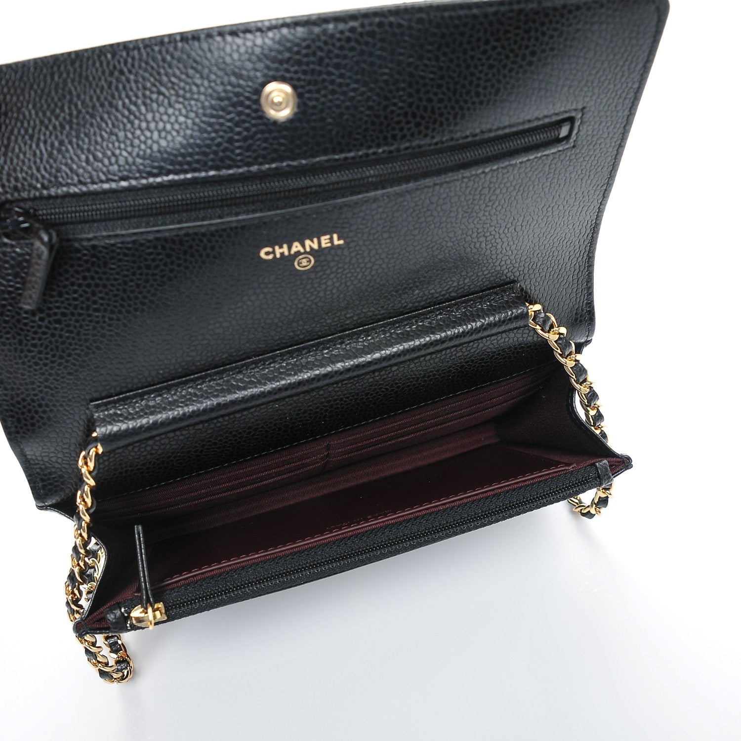Chanel Caviar Quilted Wallet On Chain WOC Black 5 of 8