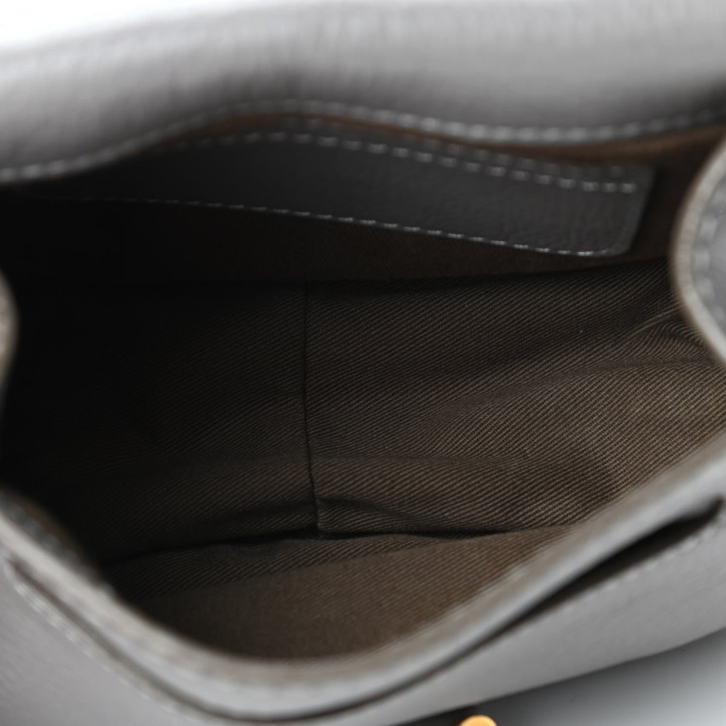 Calfskin Mini Marcie Round Crossbody Bag Cashmere Grey