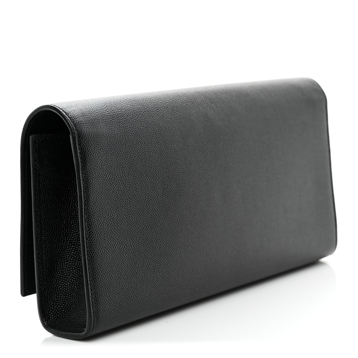 Saint Laurent Grain De Poudre Monogram Cassandre Clutch Black 3 of 17