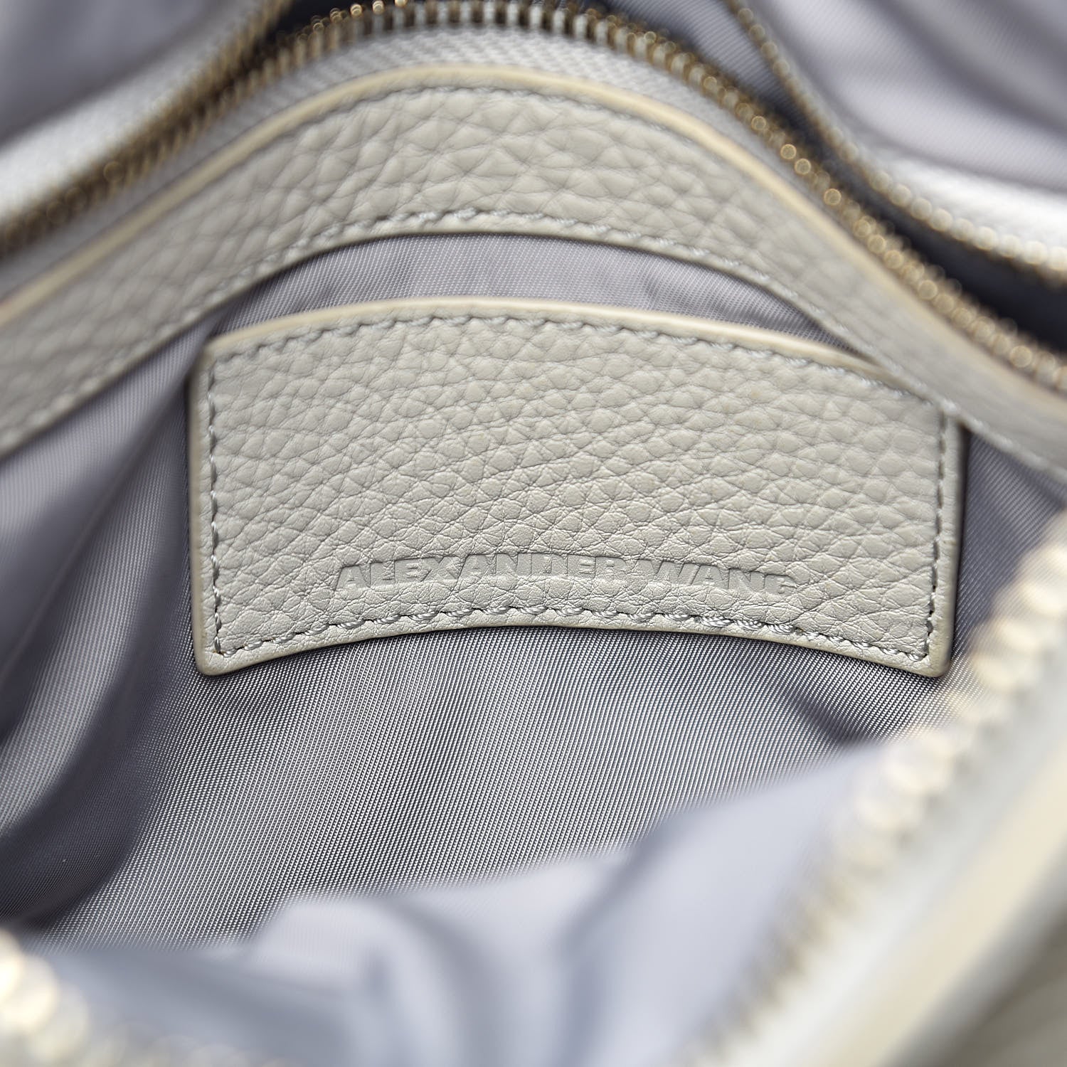 Alexander Wang Pebbled Lambskin Rocco White Gold Hardware 6 of 11