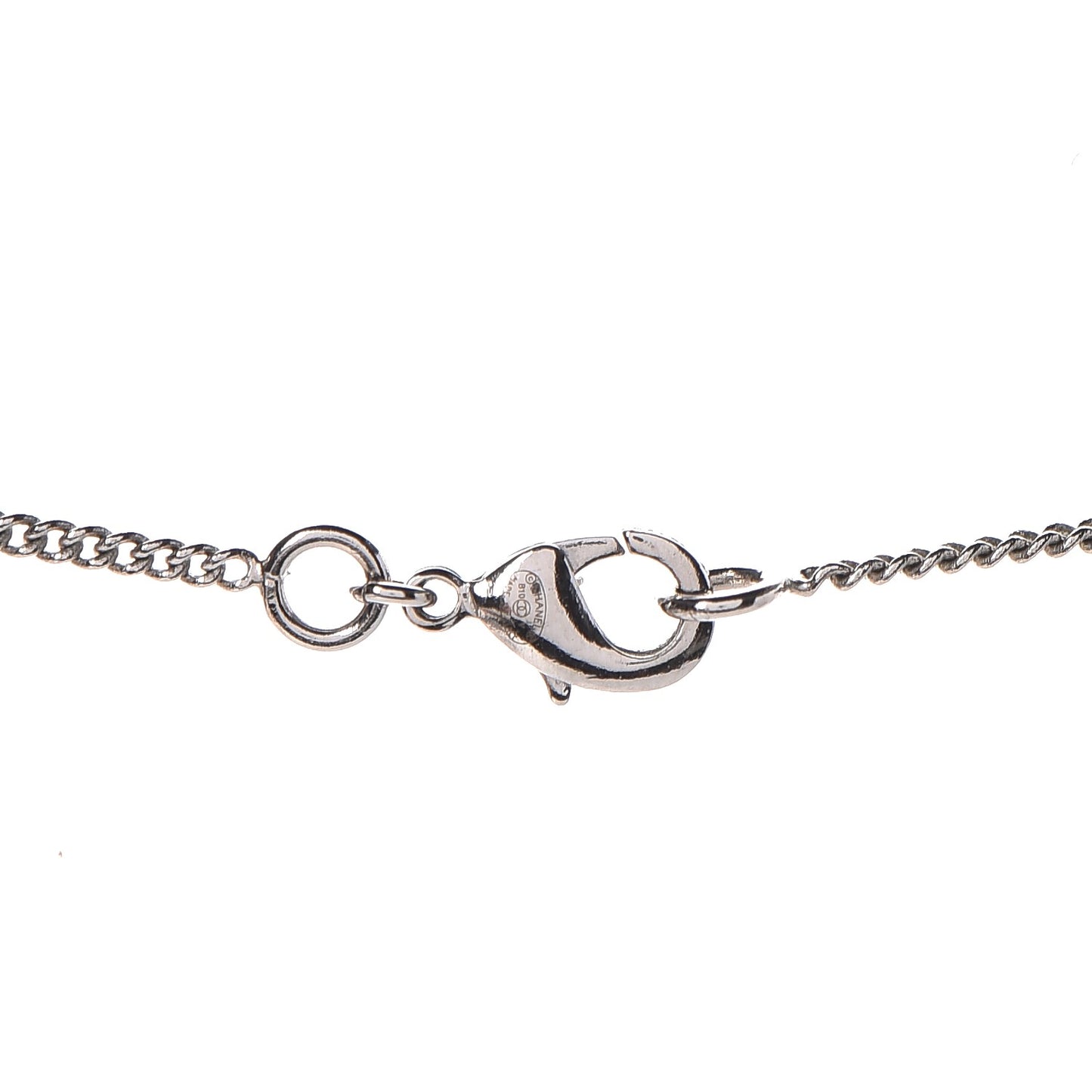 Crystal Timeless CC Necklace Silver