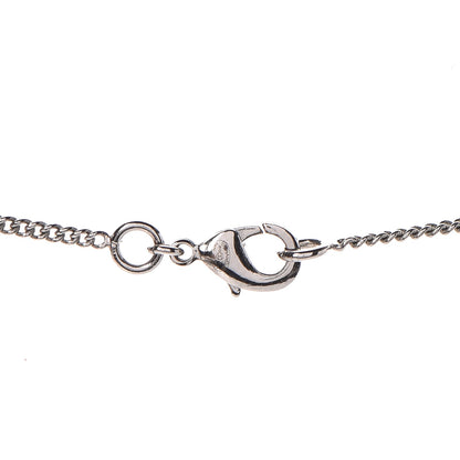 Chanel Crystal Timeless CC Necklace Silver 5 of 6