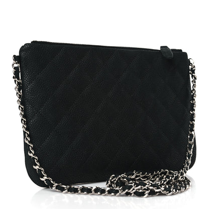 Chanel Iridescent Caviar Quilted Daily Zip Crossbody Bag Black 3 of 7