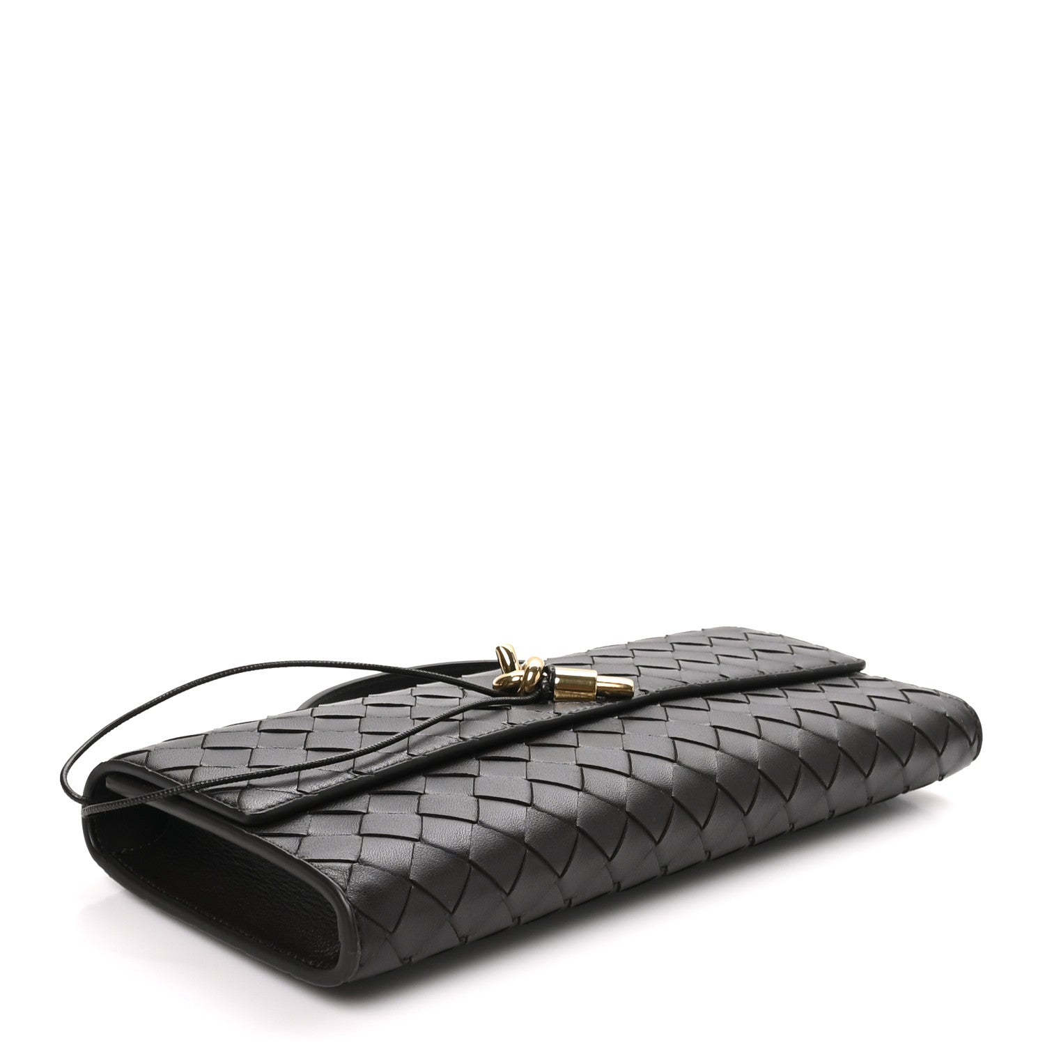 Bottega Veneta Nappa Intrecciato Long Andiamo Top Handle Clutch Fondant 4 of 7