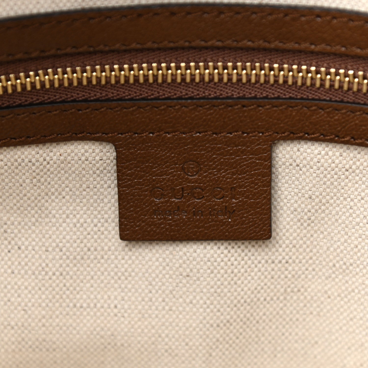 Gucci Monogram Calfskin Large Horsebit 1955 Tote Bag Beige Brown Sugar 6 of 10