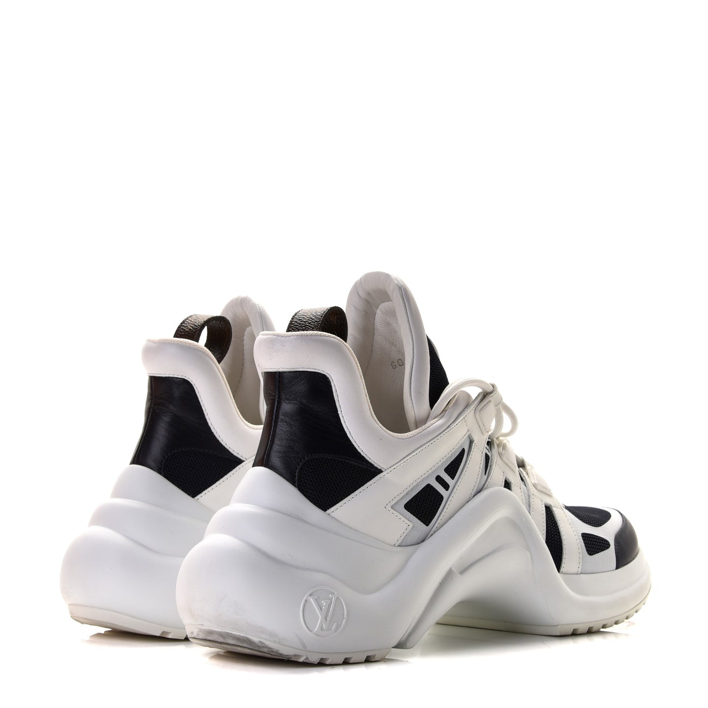 Calfskin Technical Nylon LV Archlight Sneakers 41 Marine