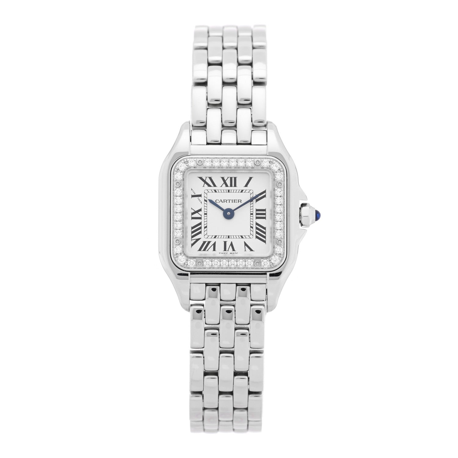 Cartier Stainless Steel Diamond 22mm Panthere Quartz Watch 1 of 5