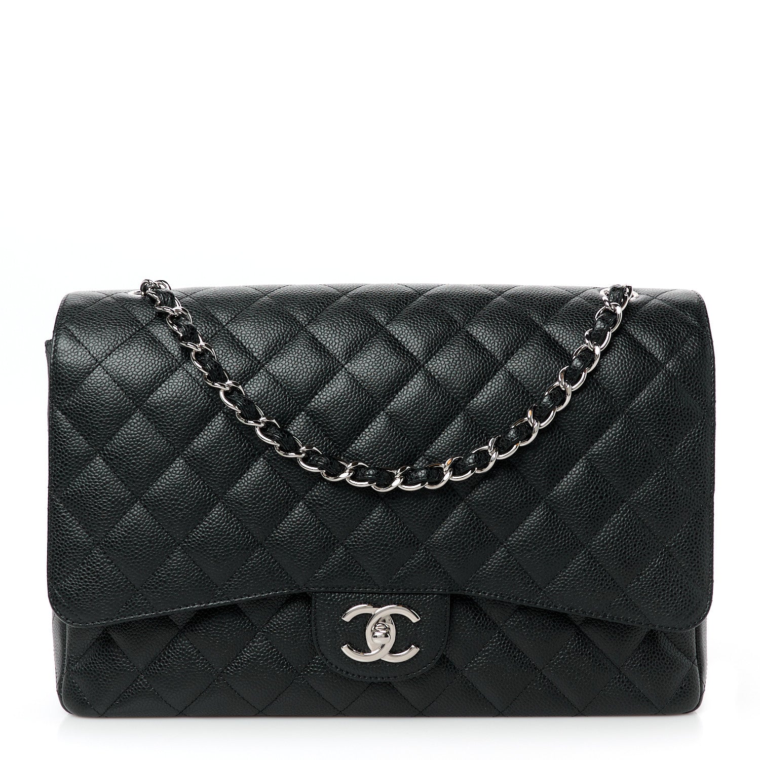 Chanel Caviar Quilted Maxi Double Flap Black 1 of 10