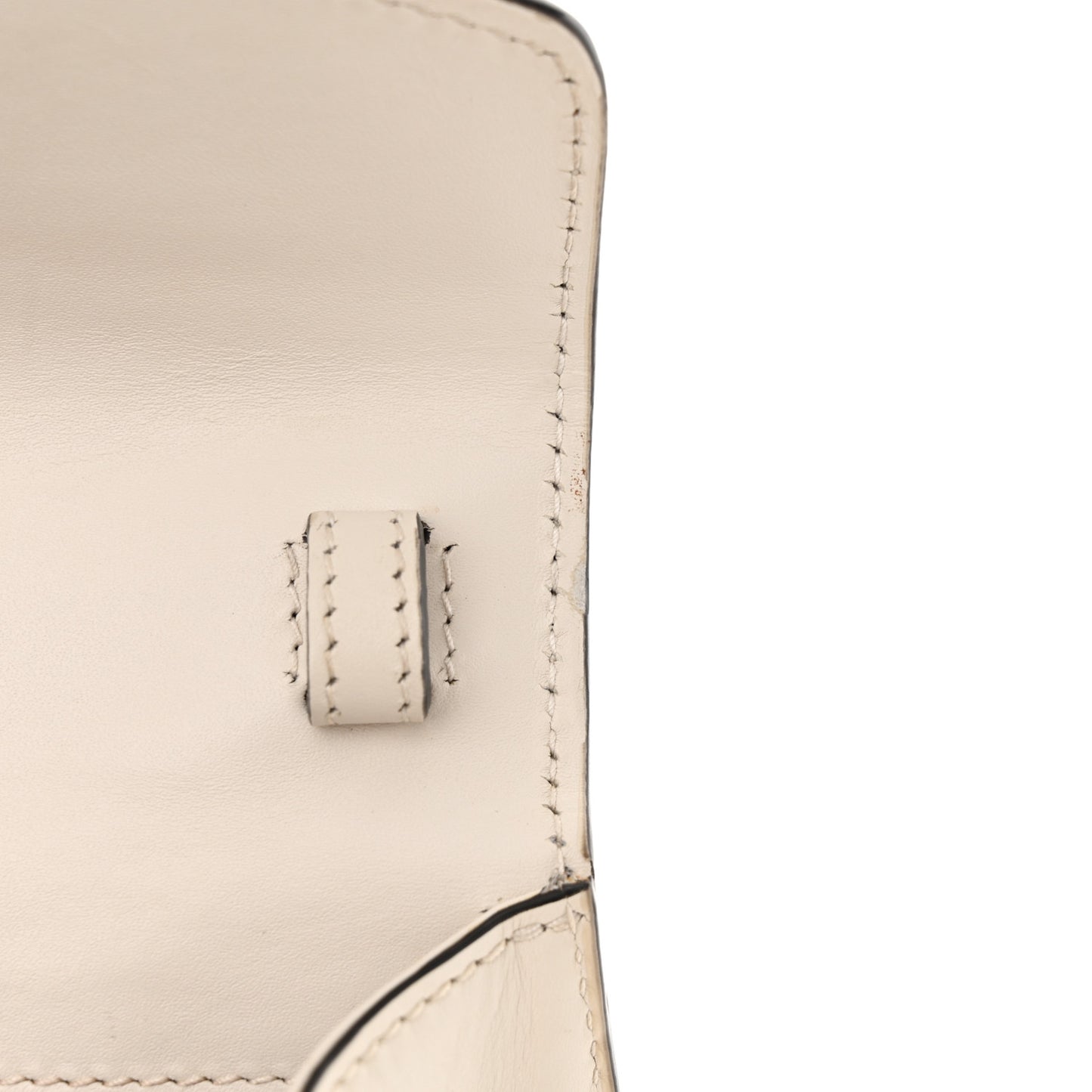 Calfskin Mini Sylvie Top Handle Bag White