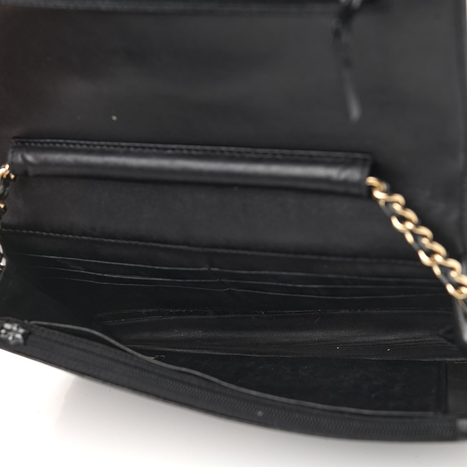 Chanel Caviar Timeless CC Wallet On Chain WOC Black 5 of 14