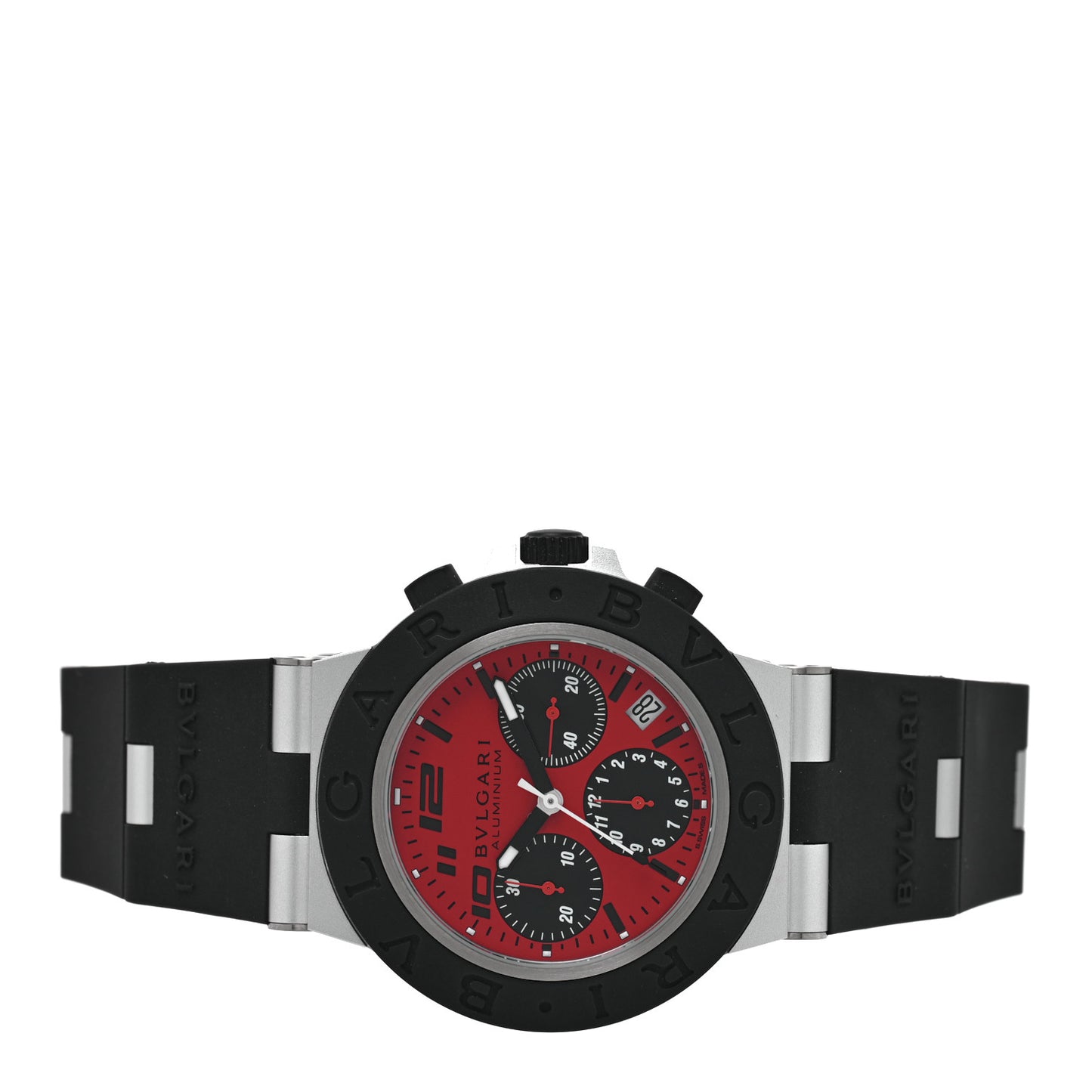 Aluminum Rubber 40mm Chronograph Ducati Automatic Watch Red