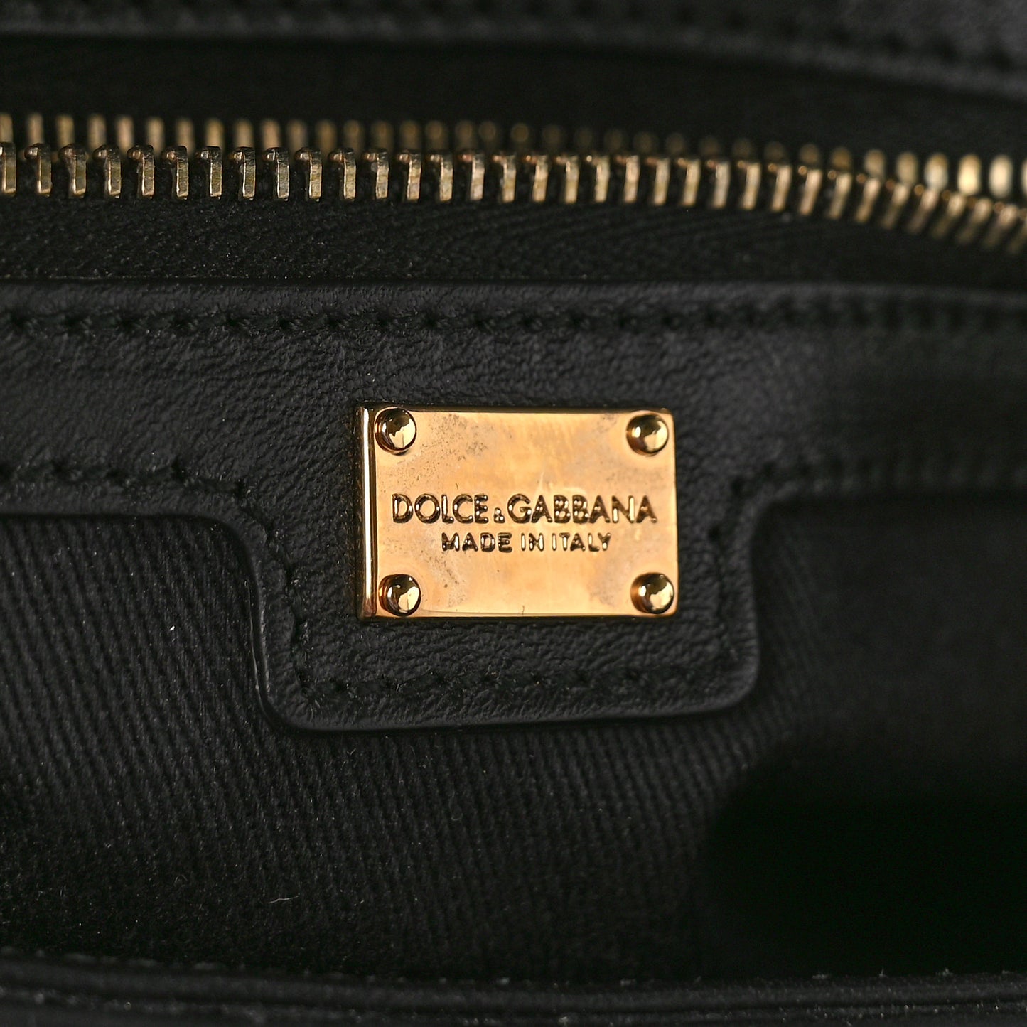 Calf Hair Leopard Print Miss Dolce Satchel Black