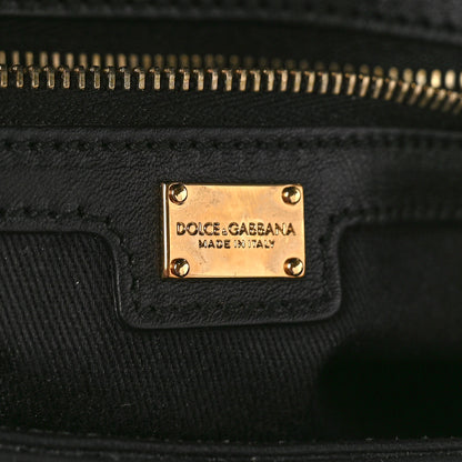 Dolce & Gabbana Calf Hair Leopard Print Miss Dolce Satchel Black 6 of 8