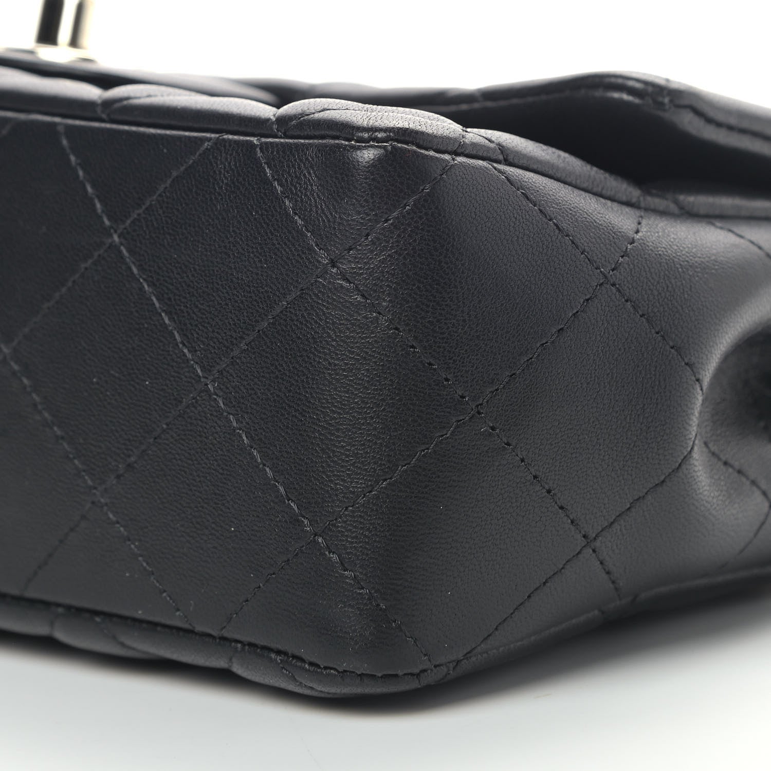 Chanel Lambskin Quilted Mini Coco Charms Rectangular Flap Black 8 of 8