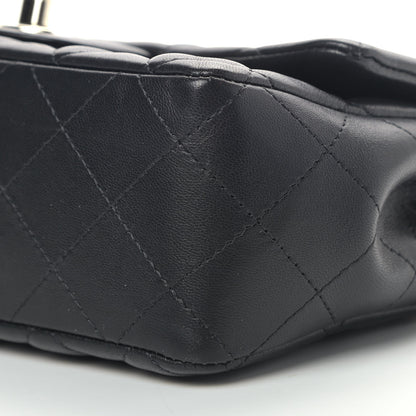 Chanel Lambskin Quilted Mini Coco Charms Rectangular Flap Black 8 of 8