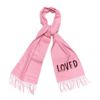Gucci Silk Cashmere Sequins Lovesh Scarf Roseate 1 of 5
