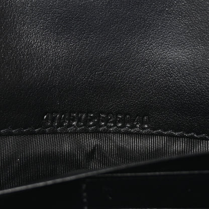 Gucci Calfskin Matelasse GG Marmont Chain Wallet Black 7 of 10