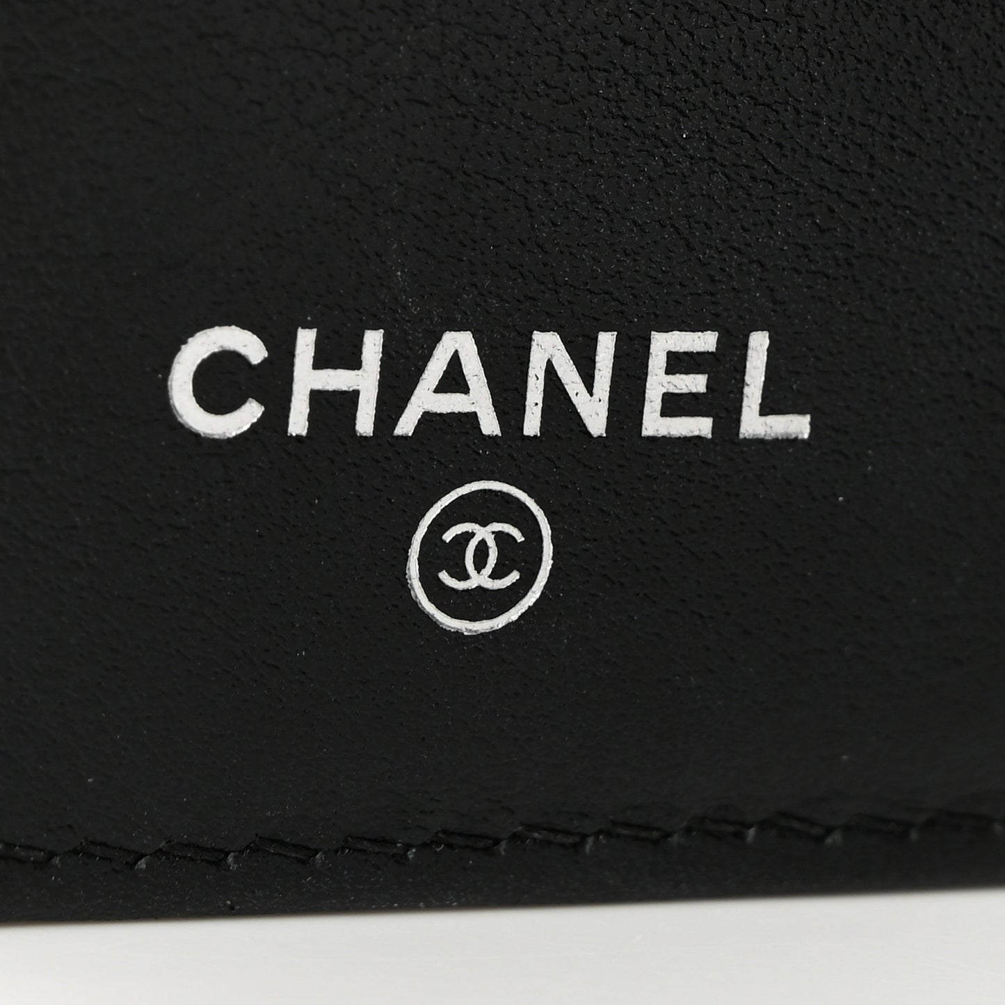 Caviar Quilted Compact Boy Wallet Black