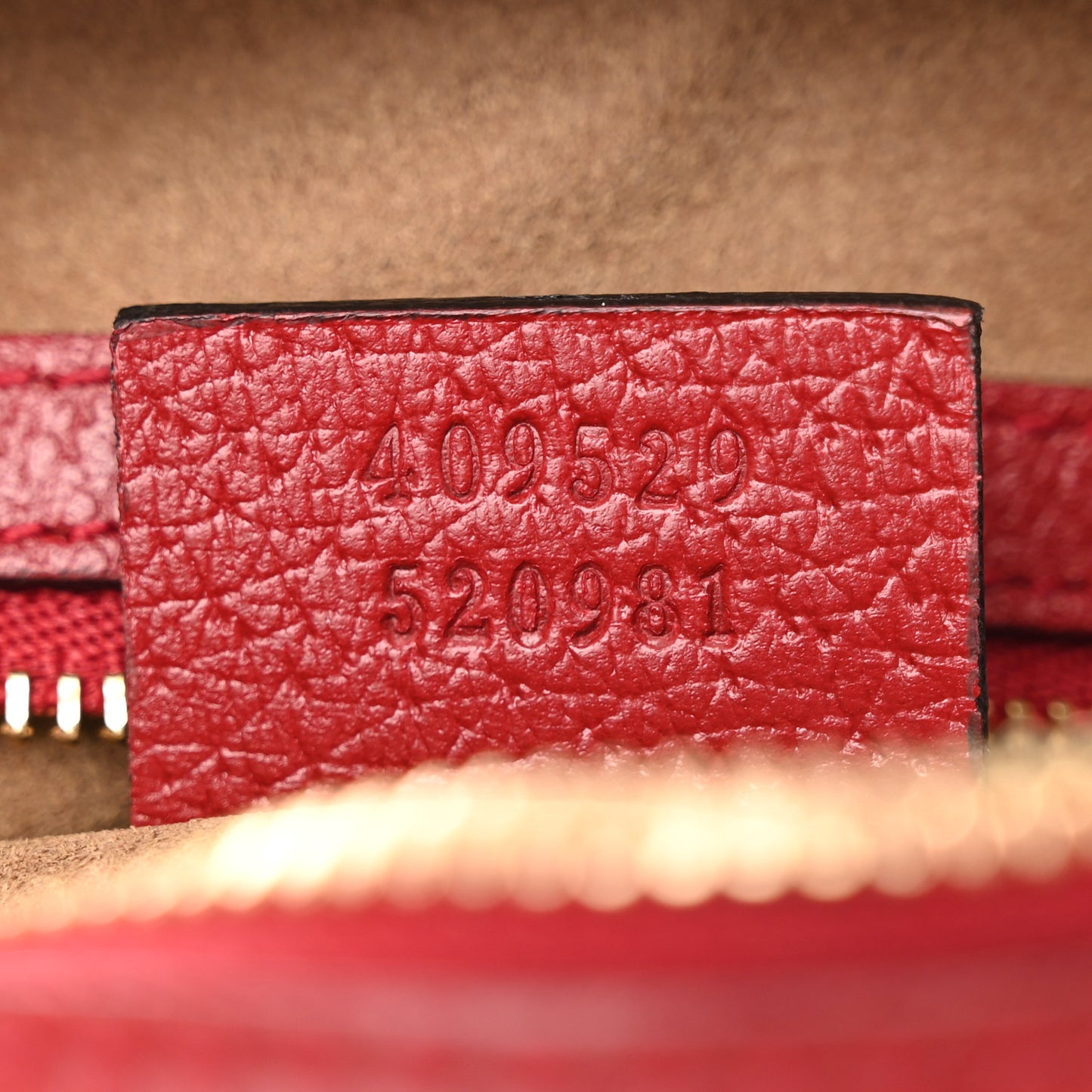 GG Supreme Monogram Tian Small Boston Beige Multicolor Red