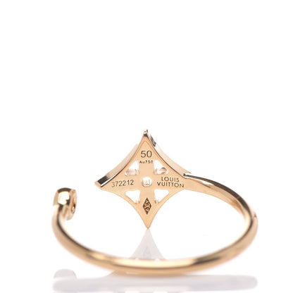 Louis Vuitton 18K Yellow Pink White Gold Diamond Idylle Blossom Ring Set of 3 50 5.25 10 of 12