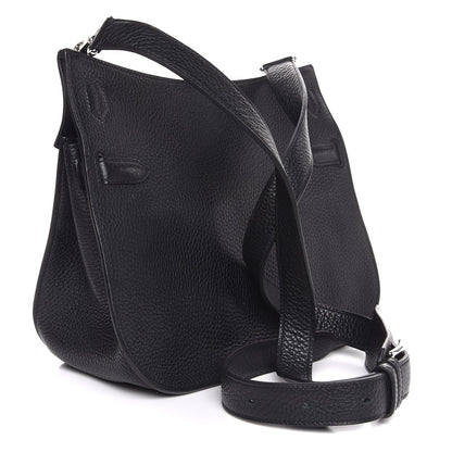 Hermes Taurillon Clemence Jypsiere 28 Black 3 of 7