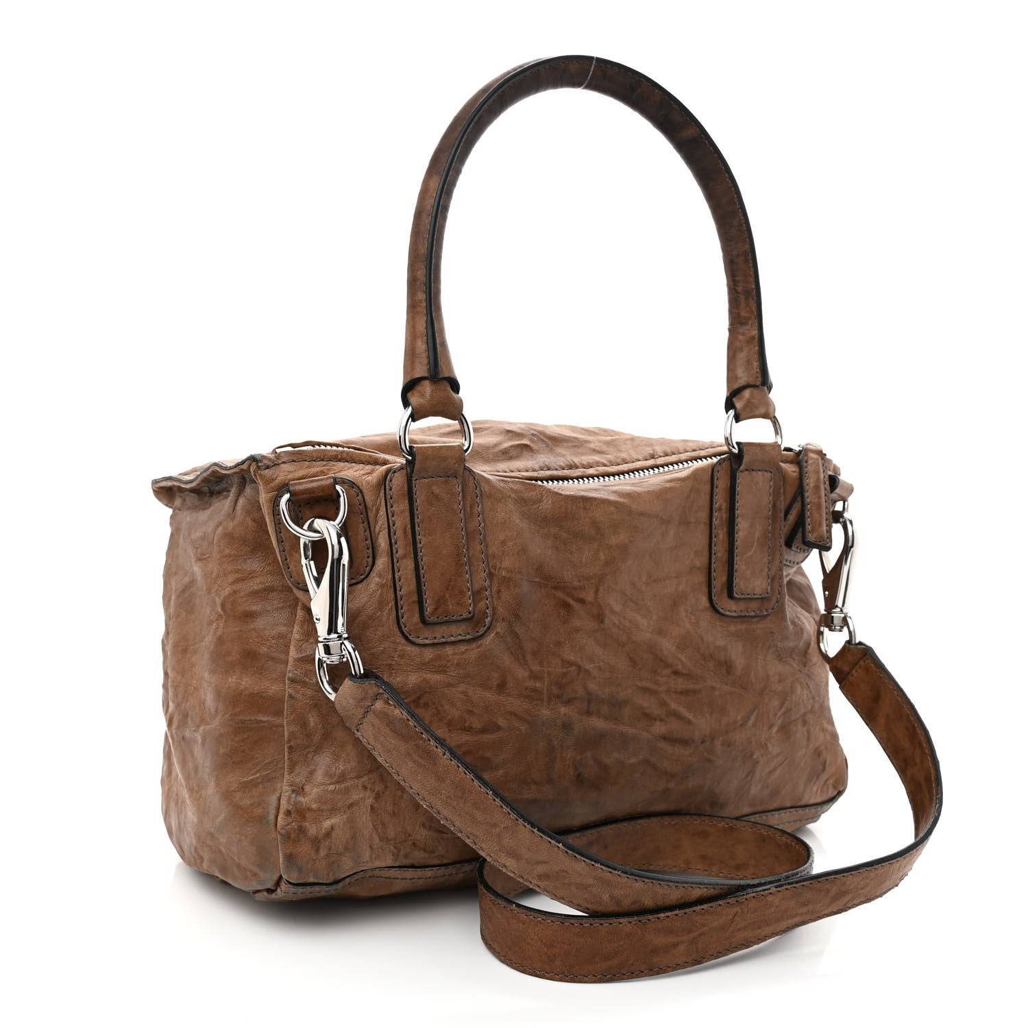 Givenchy Tumbled Sheepskin Medium Pandora Charcoal 3 of 12