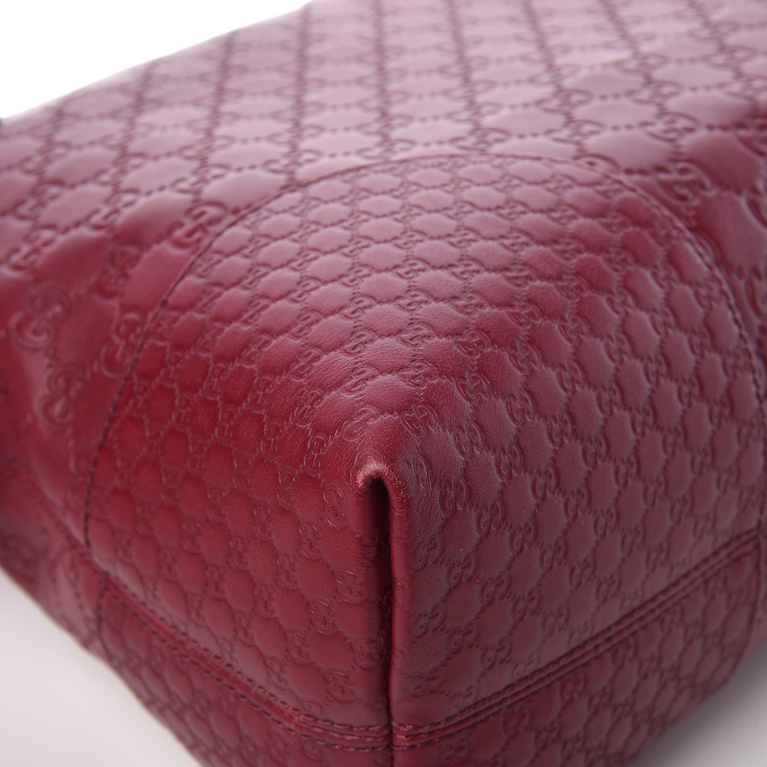 Gucci Guccissima Medium Bree Shoulder Bag Classic Ruby 11 of 11