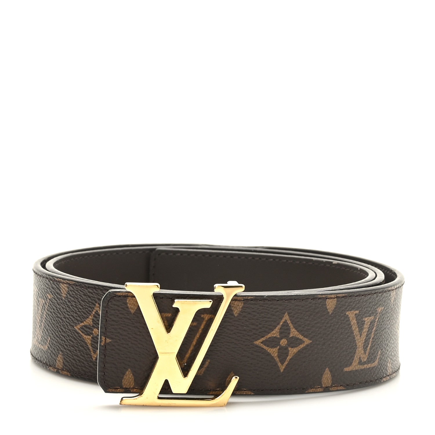 Louis Vuitton Monogram Calfskin 40mm LV Initiales Reversible Belt 100 40 1 of 7