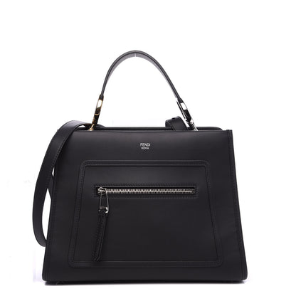 Fendi Vitello Century Opaco F is Fendi Small Runaway Satchel Black 1 of 8