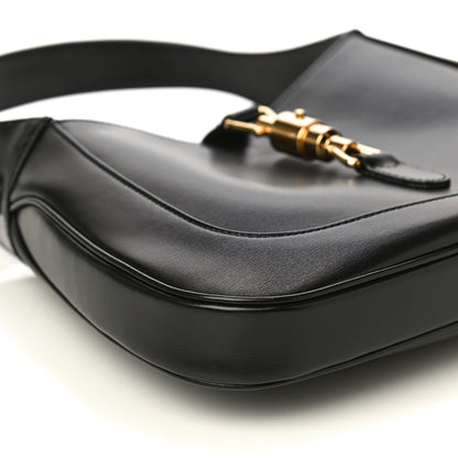 Gucci Boarded Dyana Lux Calfskin Small Jackie 1961 Hobo Black 10 of 12