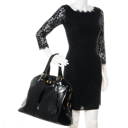 Saint Laurent Patent Oversized Muse Black 2 of 11