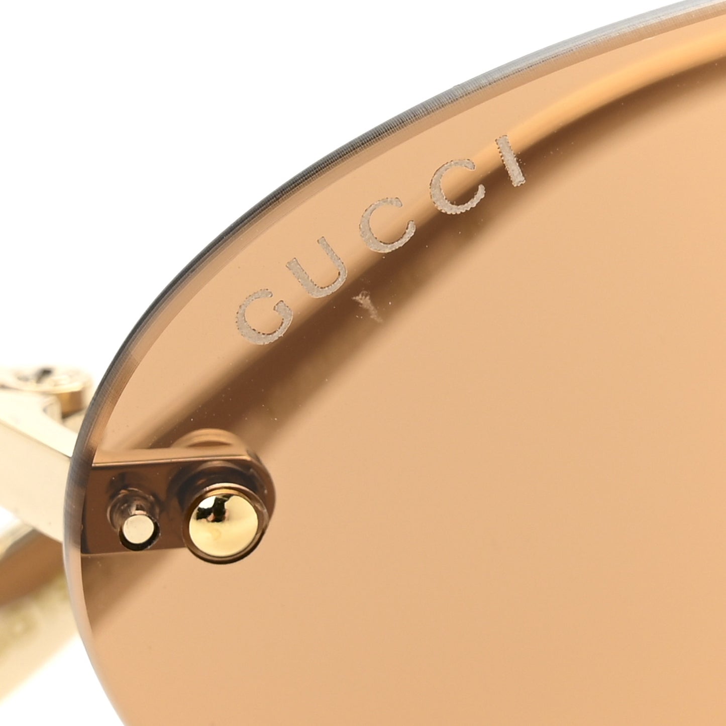 Metal Pearl Oval Sunglasses GG1922S Gold
