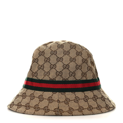 Gucci Monogram Web Bucket Hat XS Brown 4 of 8