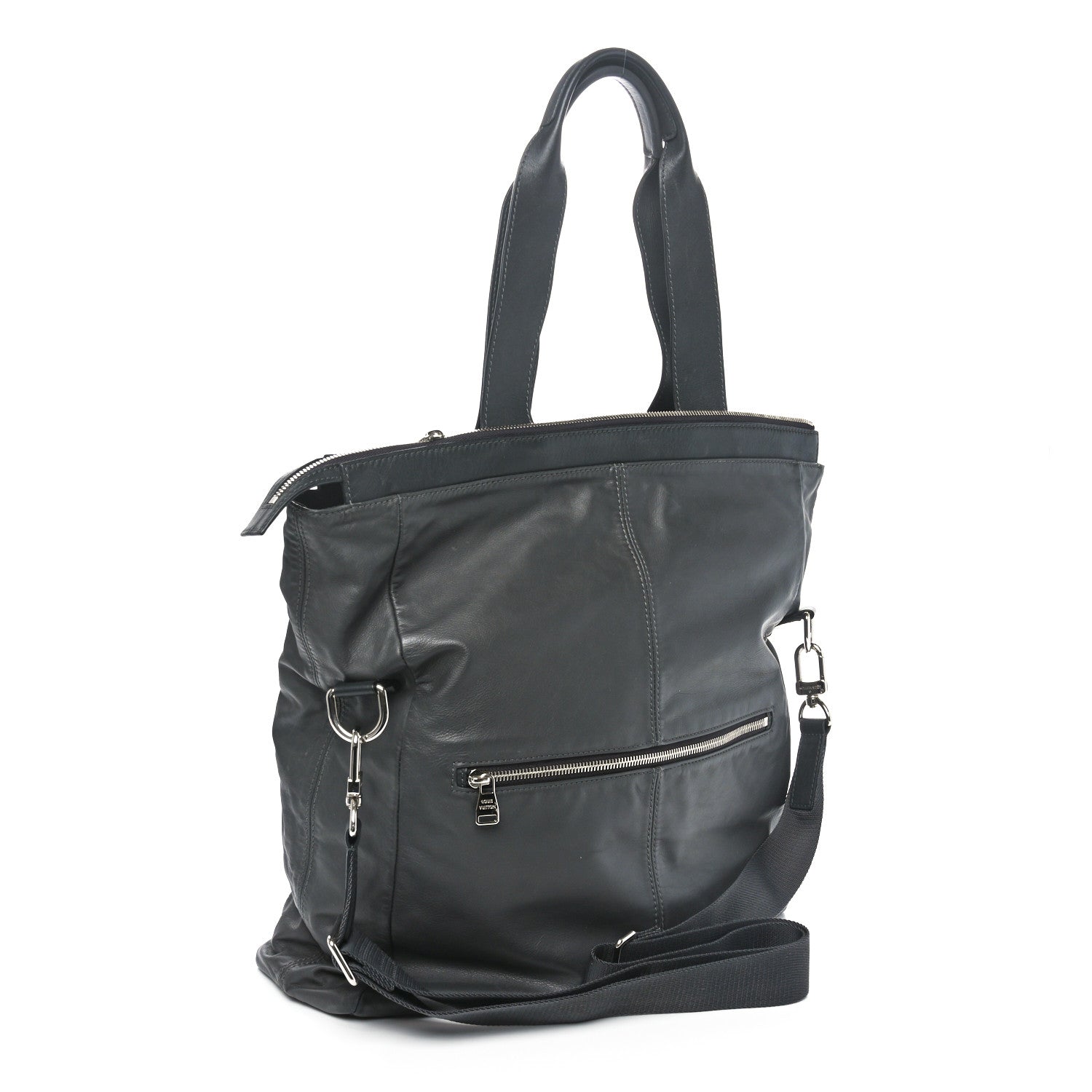 Louis Vuitton Calfskin Cross V Messenger Asphalt 3 of 9