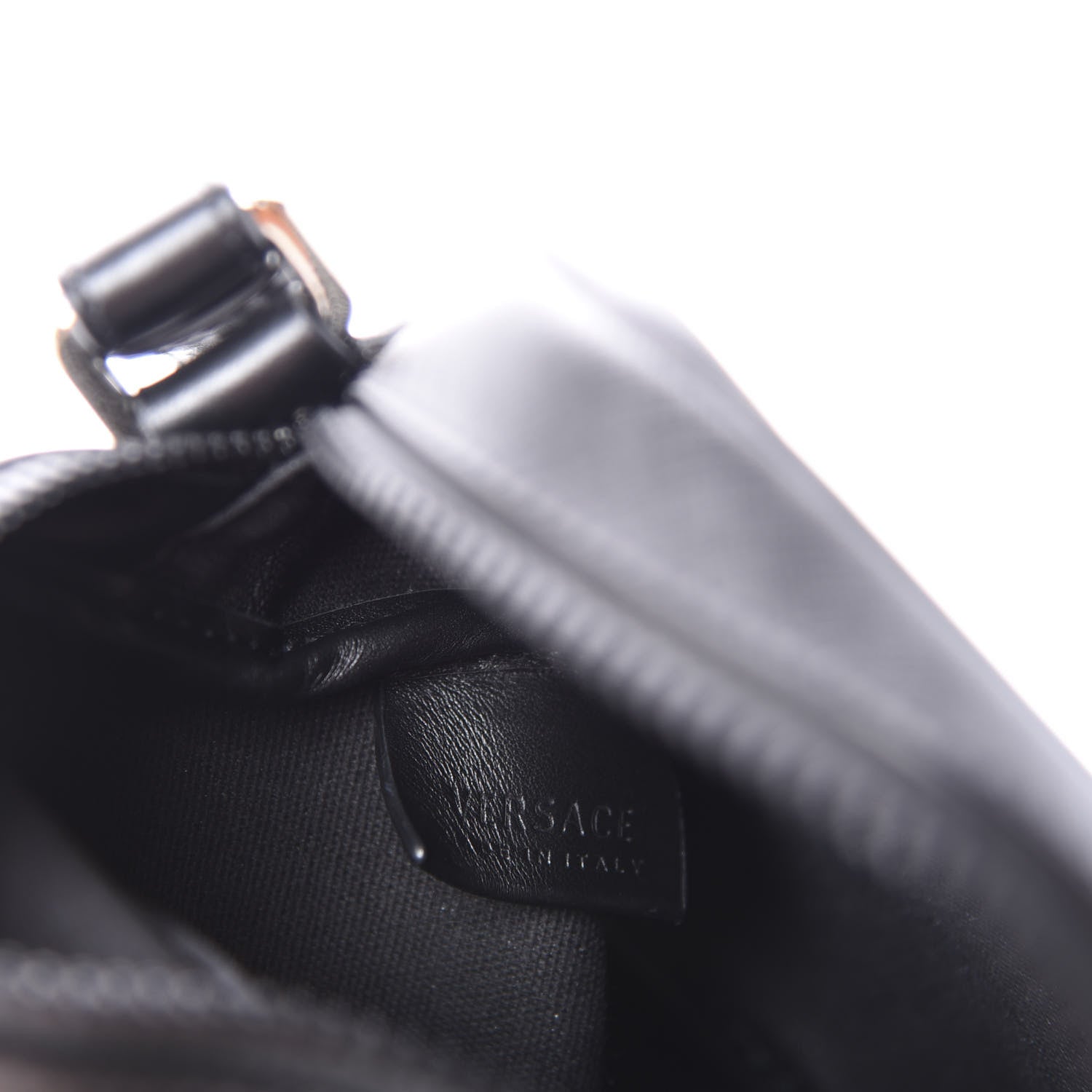 Versace Saffiano Small Medusa Messenger Bag Black 8 of 9