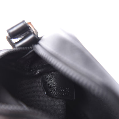 Versace Saffiano Small Medusa Messenger Bag Black 8 of 9